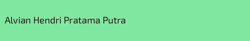 Alvian Hendri Pratama Putra